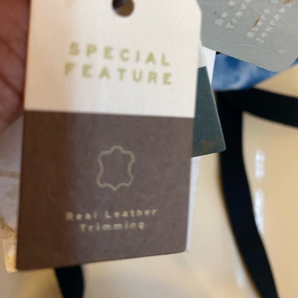 NWT BLUE & TAN MINI BACKPACK/HANDBAG - Picture 5 of 13